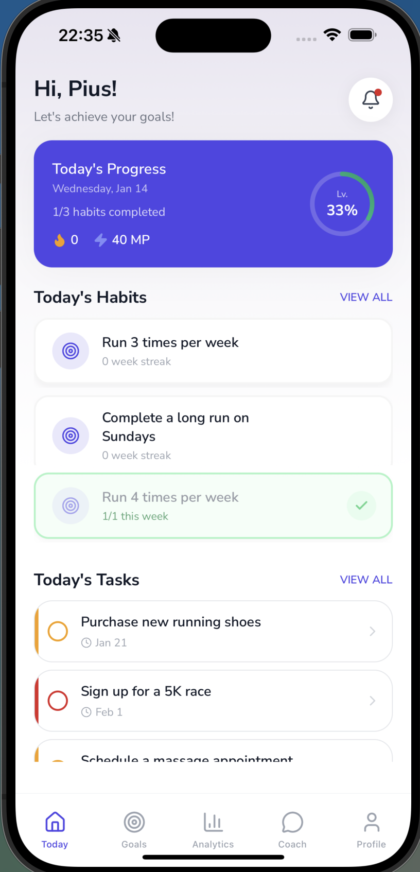 RippleAI home screen
